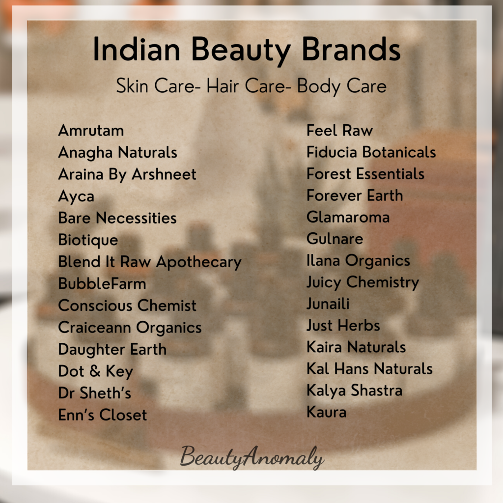 Homegrown Indian Beauty Brands - BeautyAnomaly